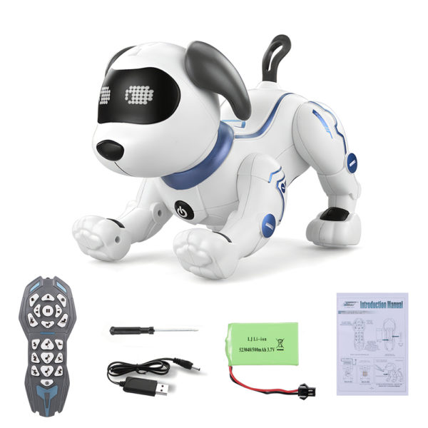 LE NENG jouets K16A animaux de compagnie lectroniques RC Robot chien t l commande vocale jouets