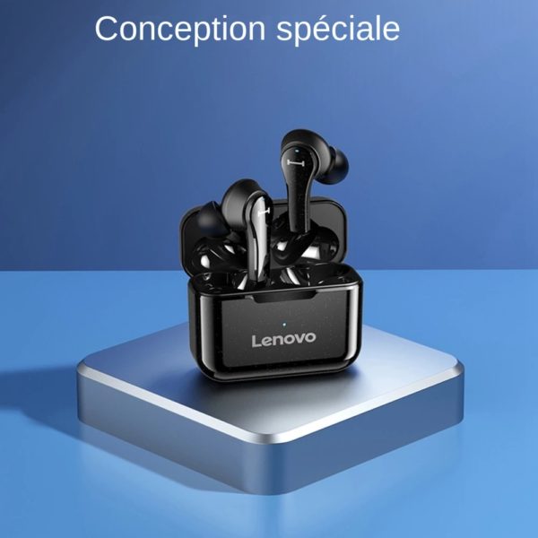 LENOVO couteurs Bluetooth Sans avec Micro Accessoires avec Commande Tactile Oreillettes Authentiques avec Entr e de 5