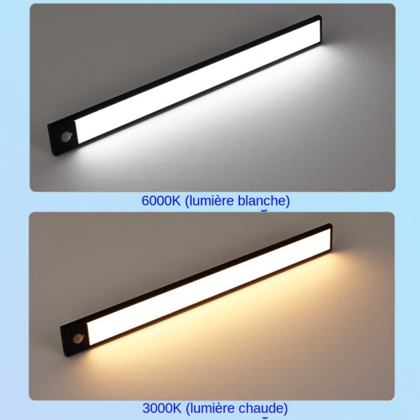 Lampe LED Ultra Fine avec Capteur de Mouvement USB sans Fil clairage d Int rieur Sous 6
