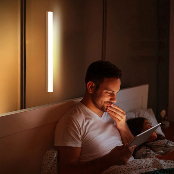 Lampe LED sans fil avec capteur de mouvement PIR, rechargeable par USB, idéal pour une cuisine, un placard, un couloir ou des escaliers, 21/30cm – Image 4