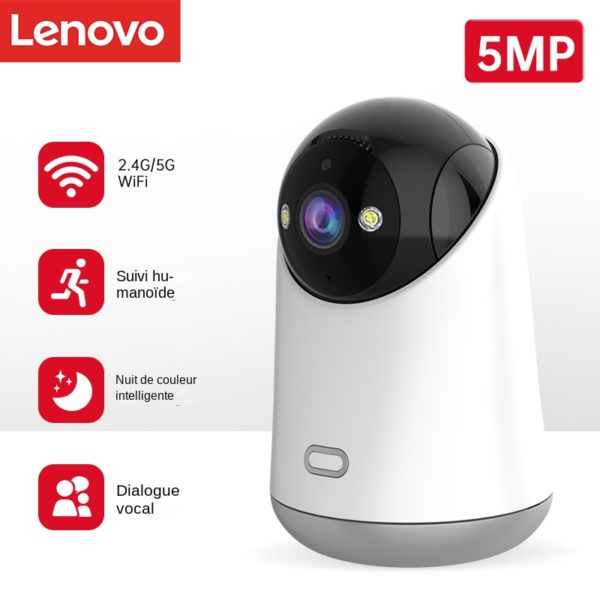 Lenovo Cam ra de Surveillance IP Intelligente pour la Maison Babyphone Vid o de la Croisi