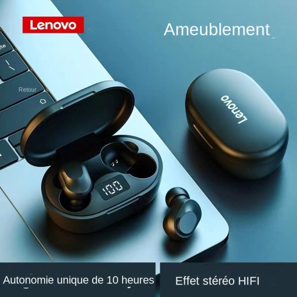 Lenovo couteurs sans Fil Bluetooth de R duction du Bruit Haut parleur avec Commande Tactile Musique