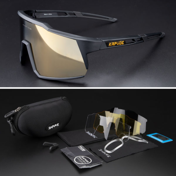 Lunettes Polarisées de Cyclisme en Montagne, Verres de Protection pour Vélo Tout Terrain, Coupe-Vent de Sport, Accessoire pour Homme et Femme – Image 5