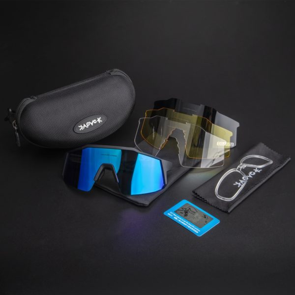 Lunettes de Sport UV400 pour Homme Masque de Cyclisme en Plein Air Accessoire de VTT pour 5