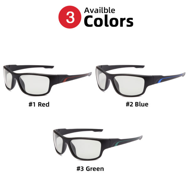 Lunettes de soleil photochromiques pour hommes et femmes, lunettes de cyclisme, sport, couleur changeante, polarisées, lunettes d'extérieur, 2022 – Image 6