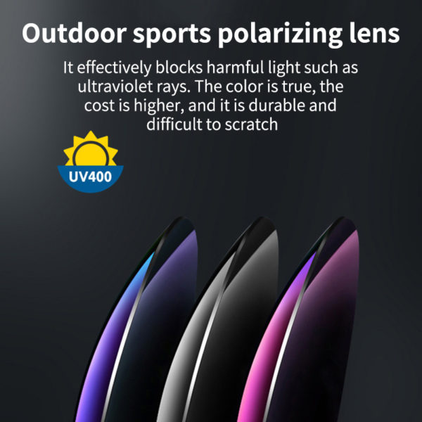 Lunettes de soleil polarisées d'extérieur, nouvelle mode, boîte de sport pour hommes, cyclisme, anti ultraviolet, lunettes de conduite – Image 2