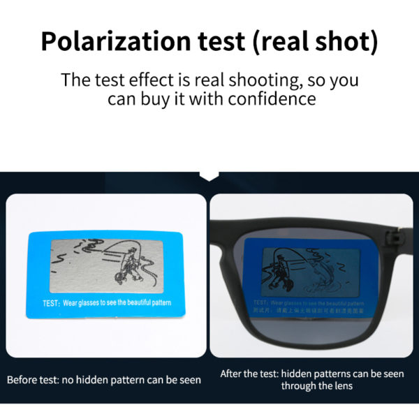 Lunettes de soleil polarisées d'extérieur, nouvelle mode, boîte de sport pour hommes, cyclisme, anti ultraviolet, lunettes de conduite – Image 3