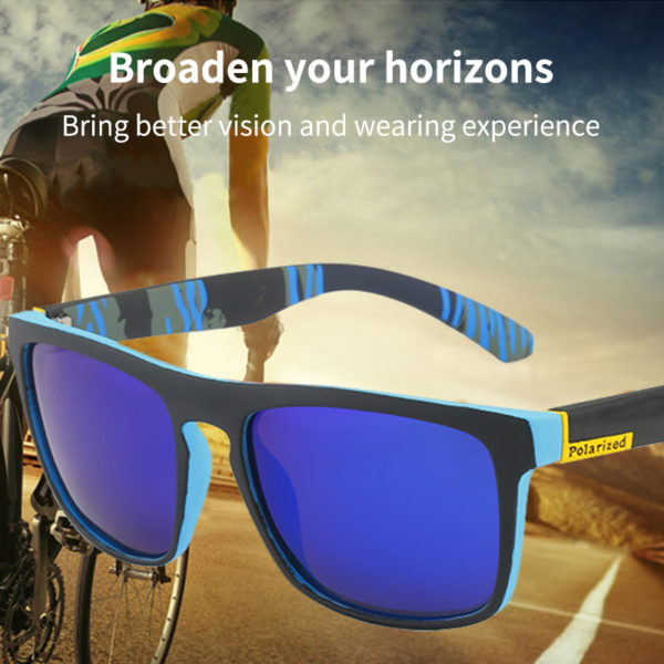 Lunettes de soleil polarisées d'extérieur, nouvelle mode, boîte de sport pour hommes, cyclisme, anti ultraviolet, lunettes de conduite – Image 5