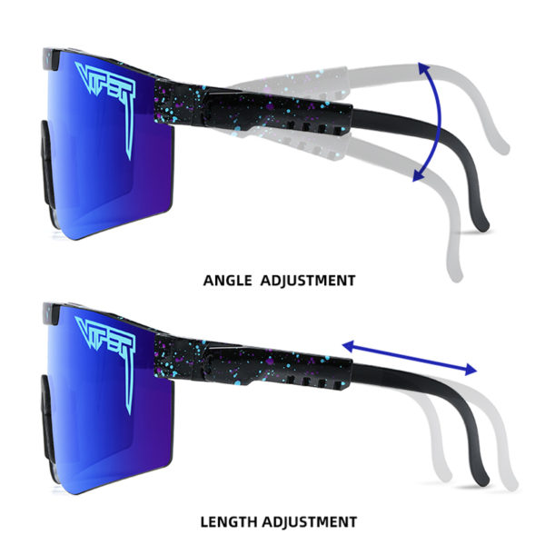 Lunettes de soleil polarisées de cyclisme UV400, sport d'extérieur, mode vélo, lunettes vtt avec étui – Image 3