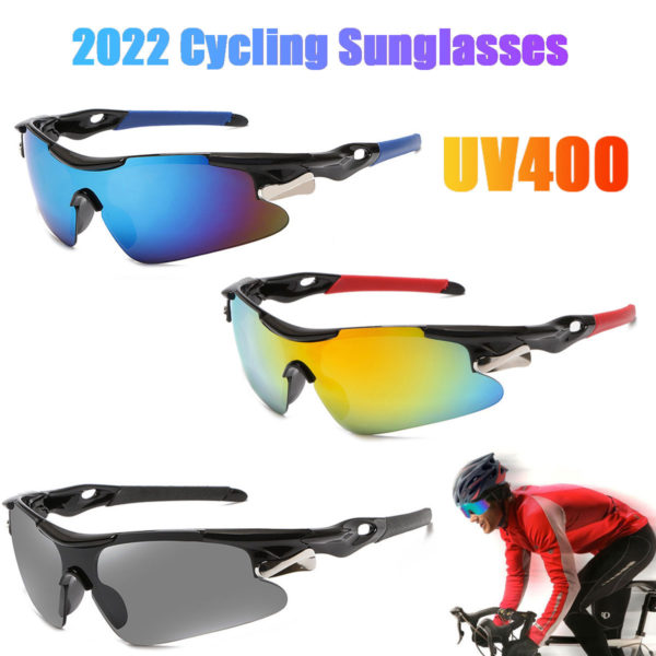 Lunettes de soleil pour cyclisme en plein air UV400 coupe vent sport pour hommes et femmes 1