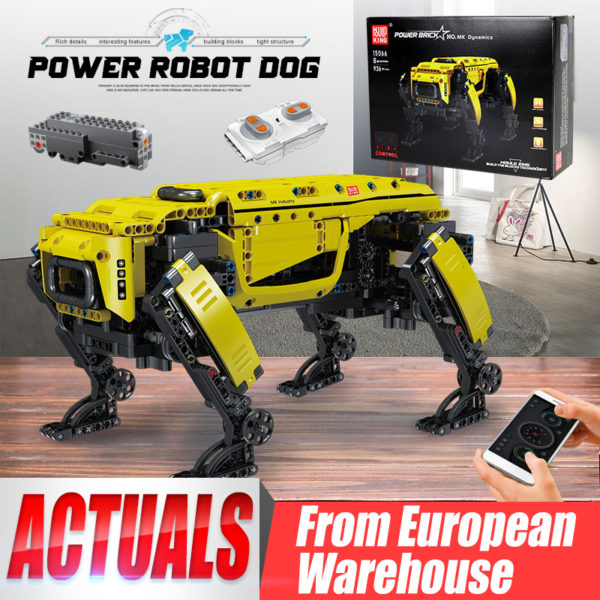 MOULD KING Robot technique 15066 jouet RC motoris mod le de grand chien Boston dynamique blocs 6