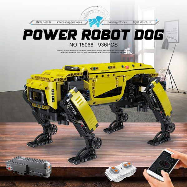 MOULD KING Robot technique 15066 jouet RC motoris mod le de grand chien Boston dynamique blocs 9