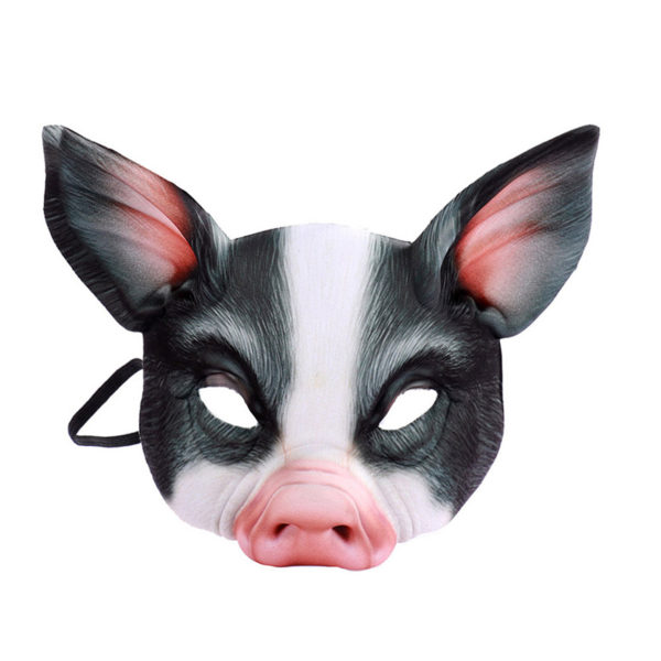 Masque 3D l effigie des animaux pour Halloween demi visage tigre cochon d guisement de carnaval 3