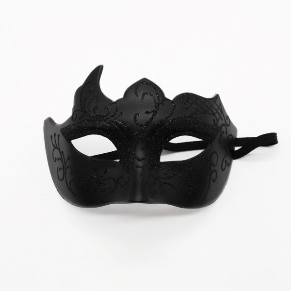 Masque de danse demi visage masque de f te brillant Costume de Cosplay masque de bal 5