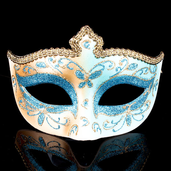 Masque de mascarade Vintage pour hommes et femmes demi masque v nitien carreaux pour f te 1