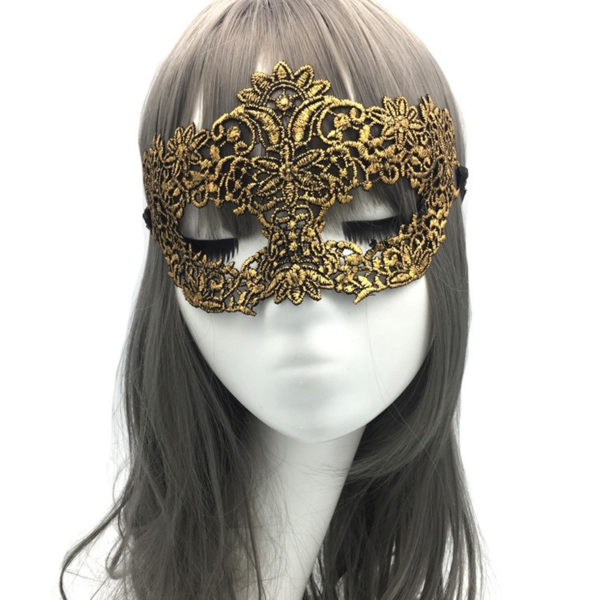 Masque de protection en dentelle pour femmes masque de princesse accessoires de bal Costume de discoth 3