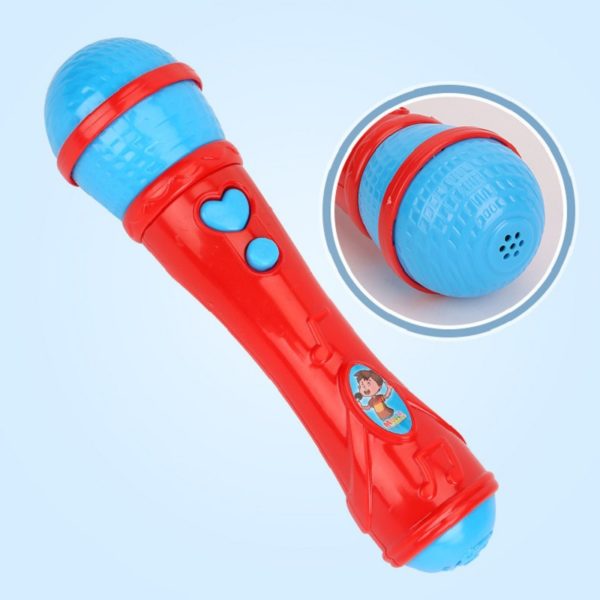 Microphone en plastique pour enfants amplificateur de son jouet ducation pr coce illumination karaok chant musique 2