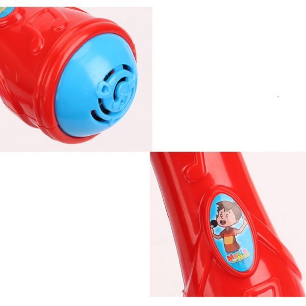 Microphone en plastique pour enfants amplificateur de son jouet ducation pr coce illumination karaok chant musique 4