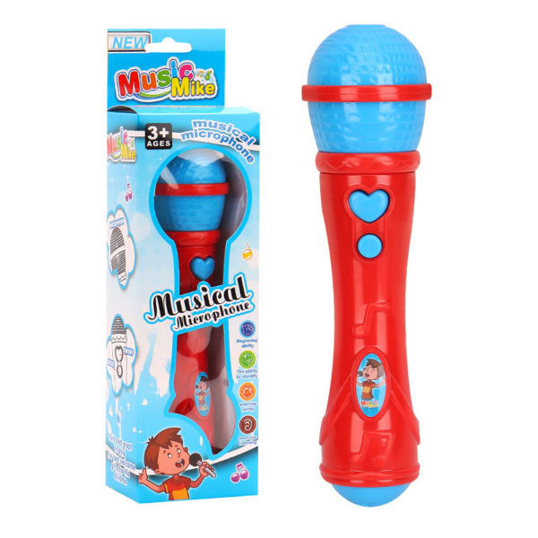 Microphone en plastique pour enfants amplificateur de son jouet ducation pr coce illumination karaok chant musique