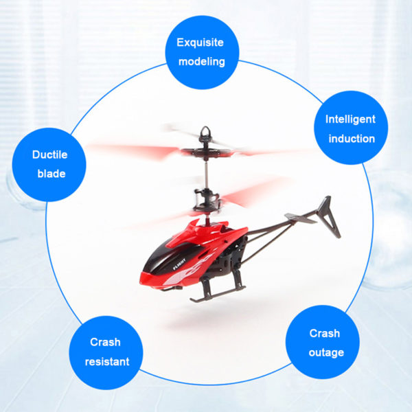 Mini Drone t l command h licopt re volant Induction infrarouge jouets pour enfants avion LED 4