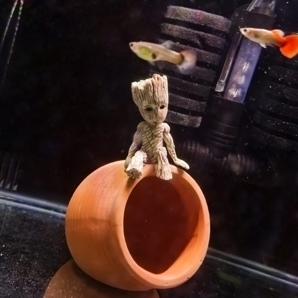 Mini Groot d coratif d aquarium mod le de jouet mignon pots de fleurs d corations 2