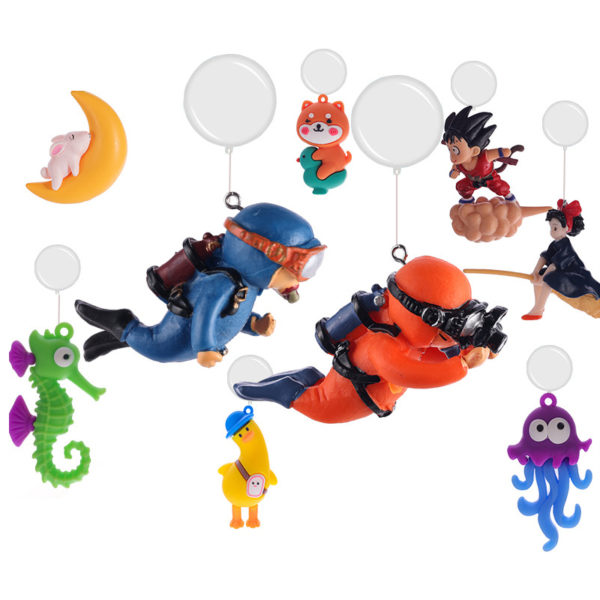 Mini accessoires de décoration flottante pour Aquarium, Figurines flottantes intéressantes, ornement d'aménagement paysager – Image 6