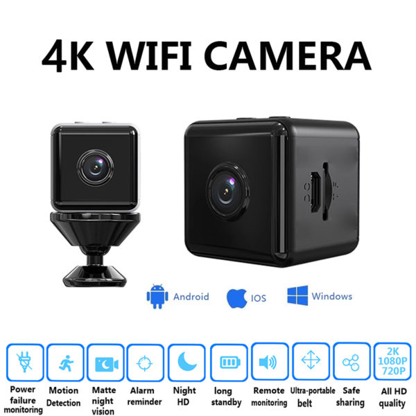 Mini cam ra de Surveillance WiFi HD F9 dispositif de s curit domestique sans fil avec