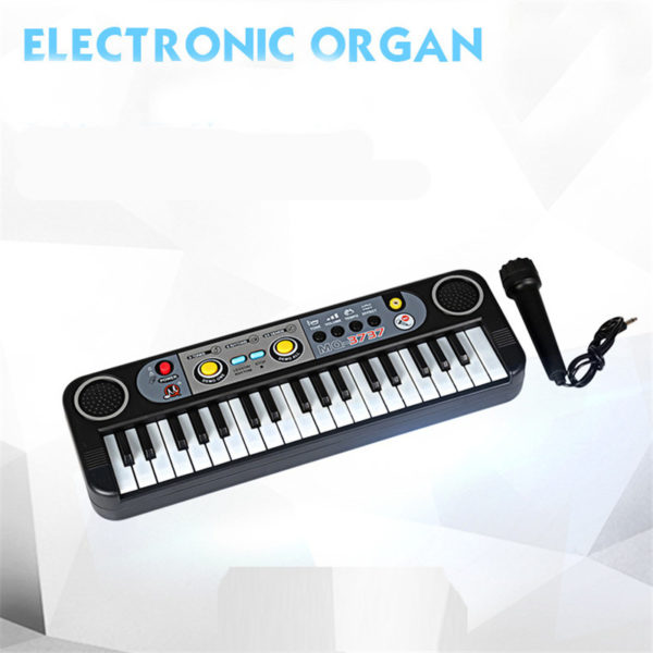 Mini clavier lectronique 37 touches pour enfants Instrument de musique jouet ducatif d apprentissage avec Microphone 1