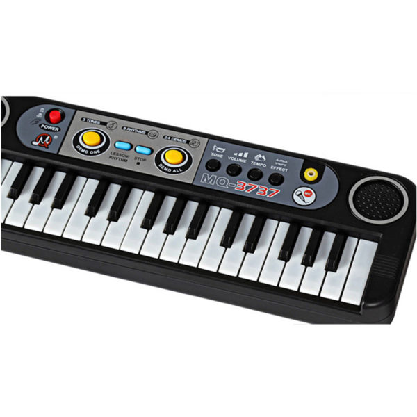 Mini clavier lectronique 37 touches pour enfants Instrument de musique jouet ducatif d apprentissage avec Microphone 3
