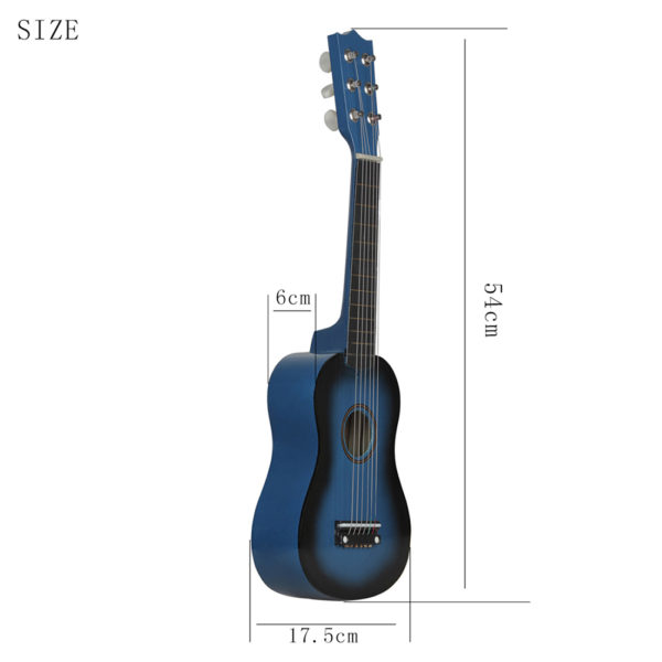 Mini guitare Ukulele 21 pouces 6 cordes Instrument de musique jouet cadeau pour enfant d butant 5