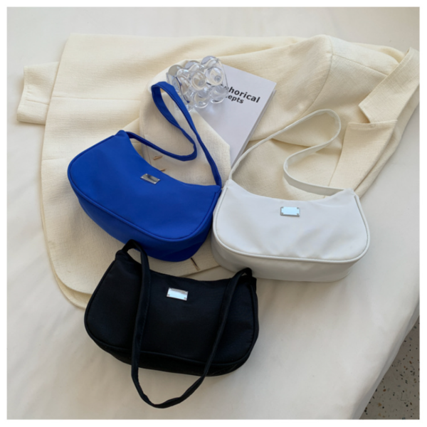 Mini sac à main en Nylon pour femmes, sac à bandoulière de couleur unie, sacoche de luxe de styliste, sac à main rétro pour dames, sacs sous-aisselles, nouvelle collection