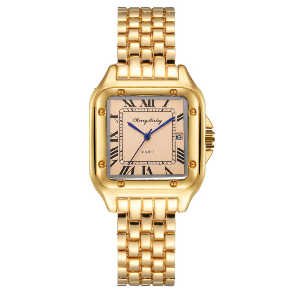Montre de luxe en or pour hommes et femmes Bracelet Quartz nouvelle collection 5