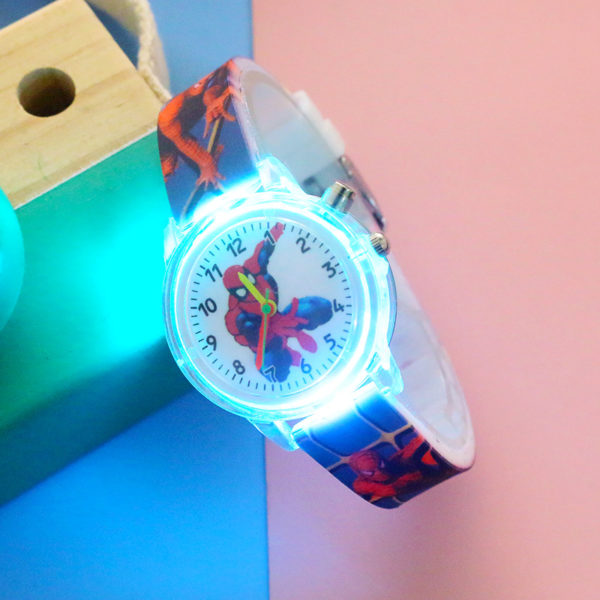 Montre princesse Disney Elsa pour enfants montre bracelet en Silicone Source de lumi re color e 2