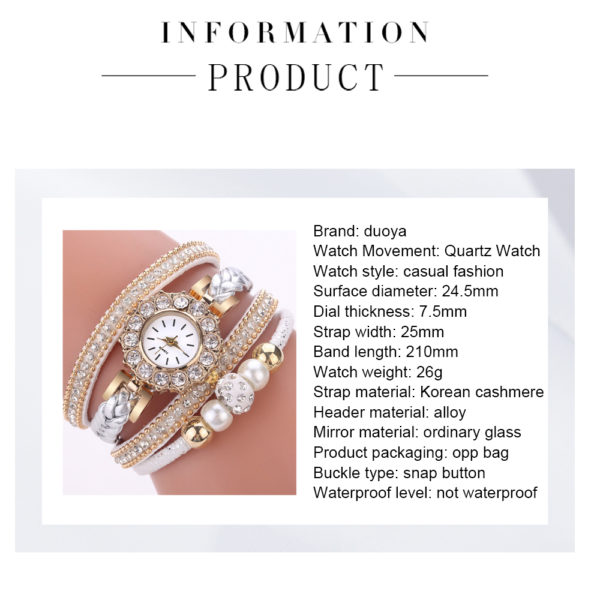 Montres de luxe en cuir dor pour femmes bijoux cr atifs d contract Bracelet horloge cadeau 5