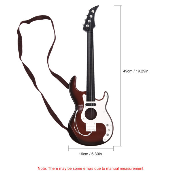 Muslady guitare basse 4 cordes pour enfant jouet de 19 pouces instrument Musical d veloppement de 1