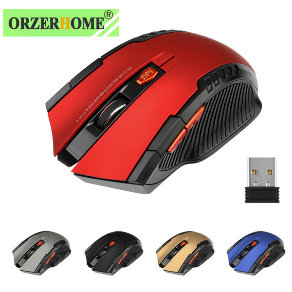 ORZERHOME 2 4GHz souris optique sans fil souris avec r cepteur USB Gamer 1600DPI 6 boutons