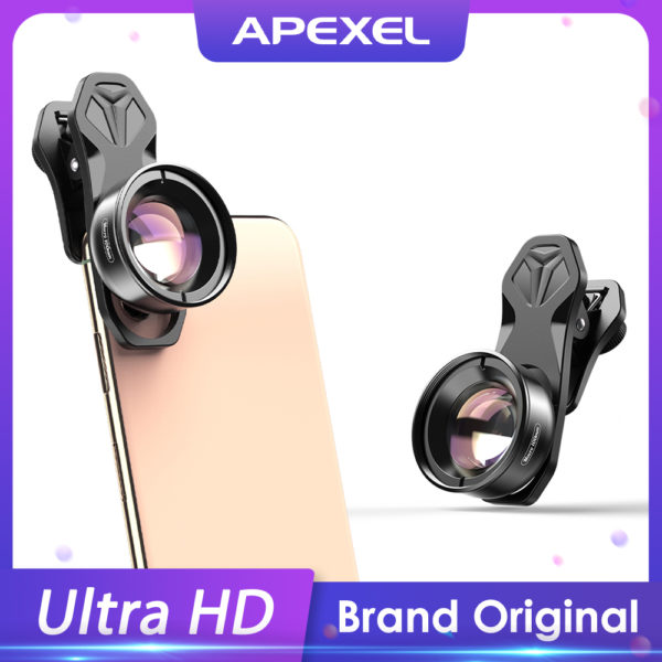 Objectif de t l phone cam ra APEXEL objectif macro 100mm 4 K HD objectifs super