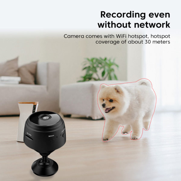 Olaf – Mini caméra de Surveillance A9 IP WiFi HD 1080P, dispositif de sécurité domestique sans fil, avec Vision nocturne intelligente – Image 5