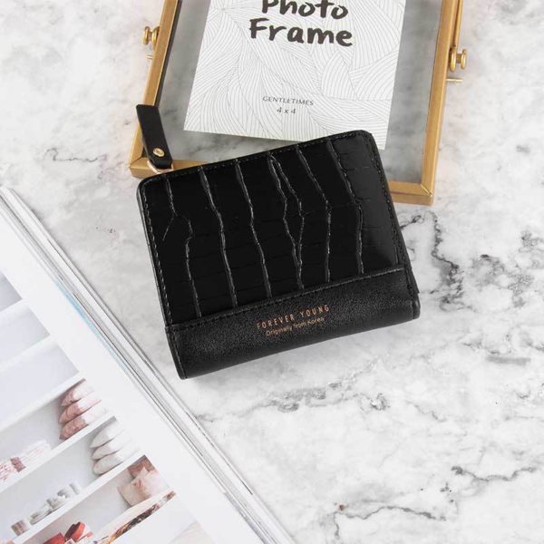 Petit portefeuille motif Crocodile pour femmes, porte-monnaie à fermeture éclair, porte-cartes de luxe de styliste, pochette, sacs d'argent – Image 6