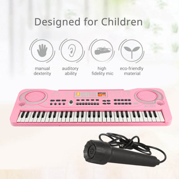 Piano num rique 61 touches orgue lectronique USB Instrument de musique pour enfants jouet avec Microphone 1