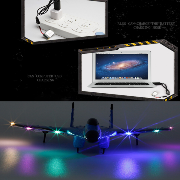 Planeur RC avion ailes RC télécommandé Drones avions RTF UAV enfants jouet enfants cadeau garçon avion modèle de vol SU-35 – Image 5