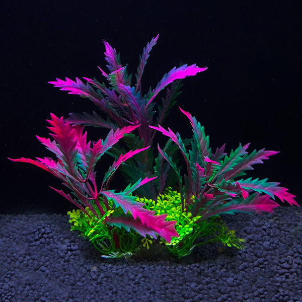 Plantes artificielles sous-marines en plastique, décoration de Simulation d'aquarium de poisson aquatique, fausse brousse d'eau verte