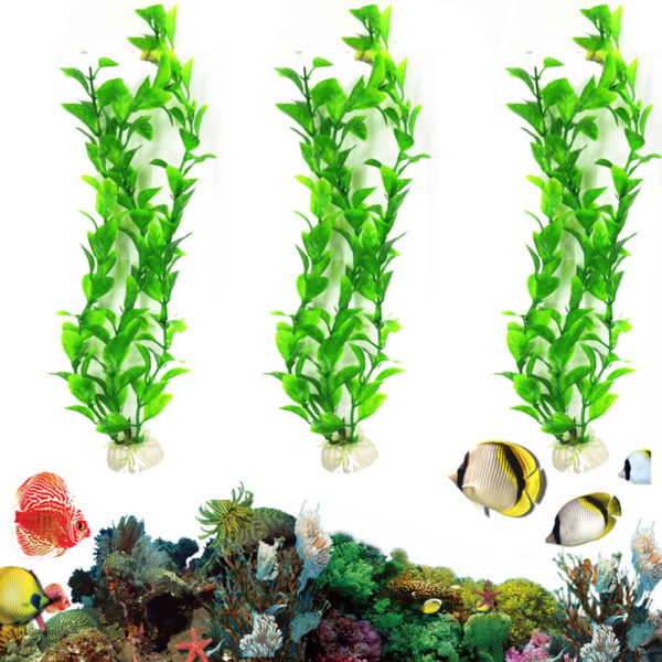 Plantes artificielles sous marines pour Aquarium 1 pi ce algues d coratives vertes violettes pour Aquarium 1