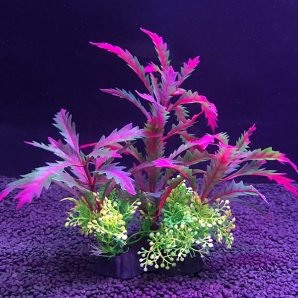 Plantes d coratives artificielles pour Aquarium Simulation de mauvaises herbes d eau ornement pour Aquarium 14cm 5