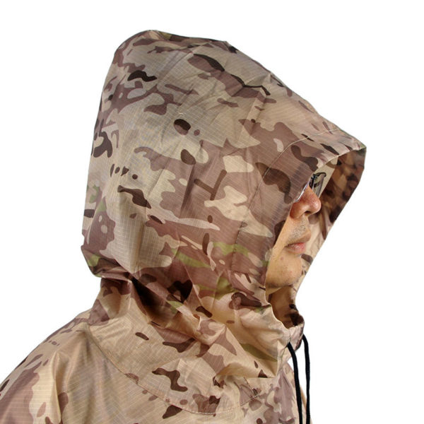 Poncho de Camouflage militaire respirant imperm able tactique de Jungle costume Ghillie de voyage quipement de 1