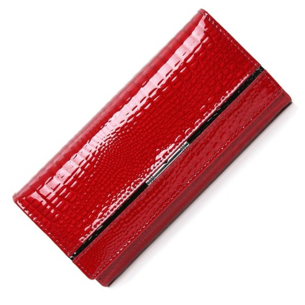 Portefeuille En Cuir véritable Femmes Crocodile Dames Portefeuille En Cuir de Marque Célèbre de Vachette Véritable
