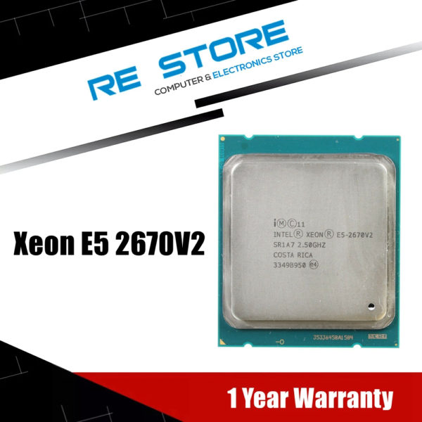 Processeur Intel Xeon E5 2670V2 E5 2670 V2 2 5GHz 10 c urs 20 threads 25