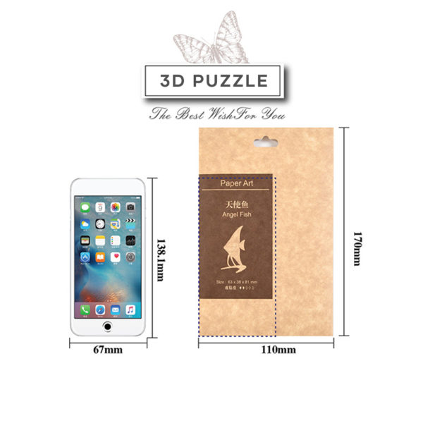Puzzle 3D en bois, Kits d'assemblage d'animaux, décoration de Table à faire soi-même, sûr et Non toxique, facile à poinçonner, cadeau pour enfants – Image 5