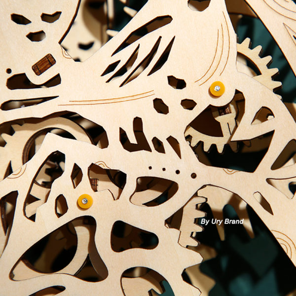 Puzzle 3D en bois hibou horloge murale bricolage mod lisation m canique Style r tro Kits 3