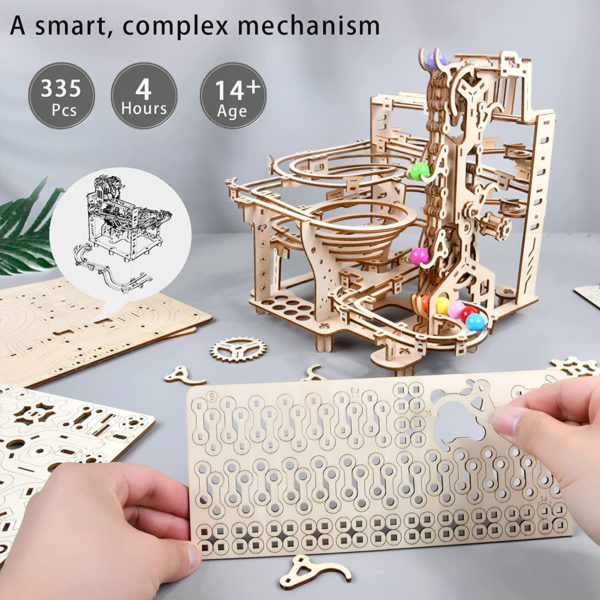 Puzzle 3D en bois pour enfants et adolescents kit d assemblage de blocs de construction jouets 1